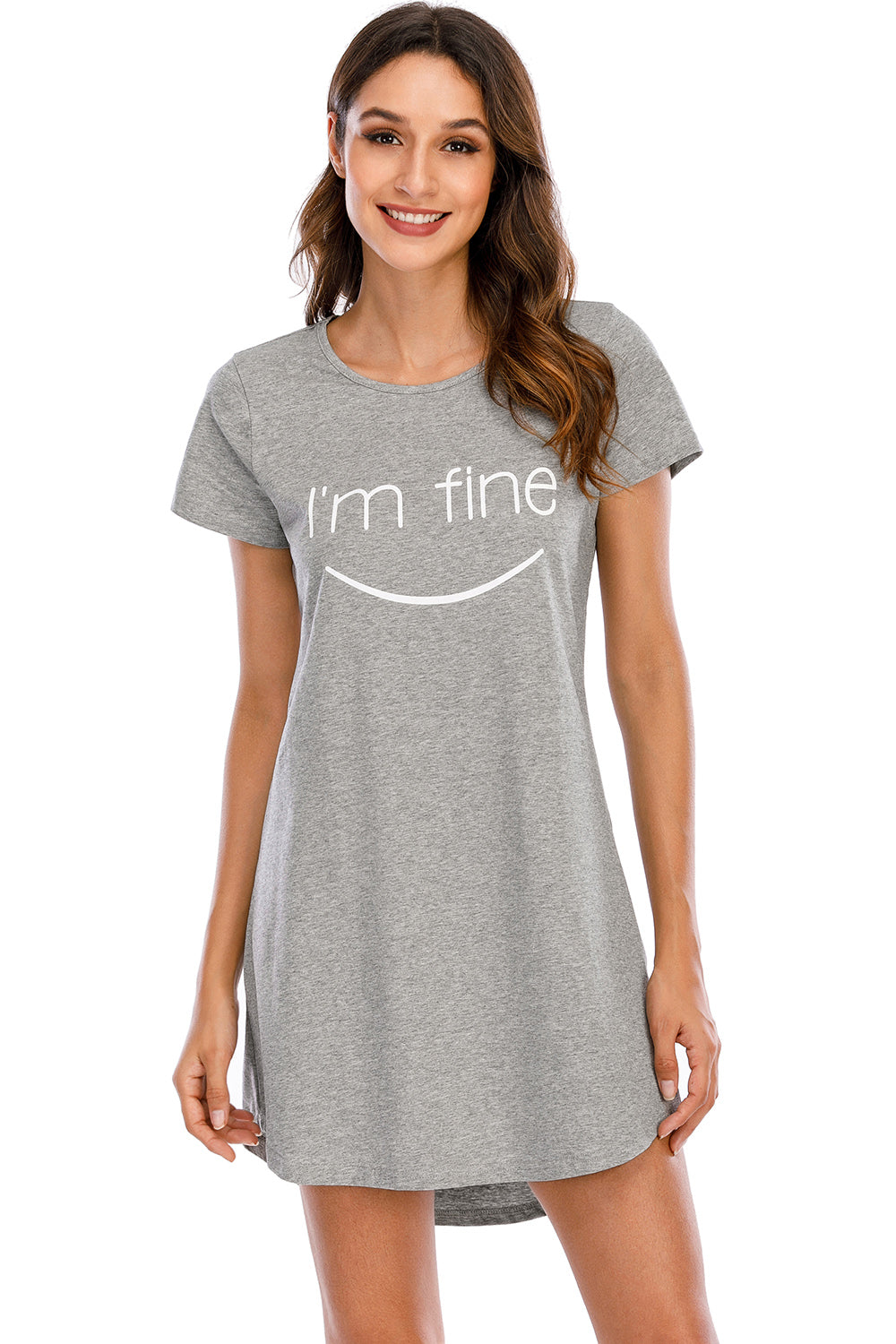 Graphic Short Sleeve Lounge Dress
