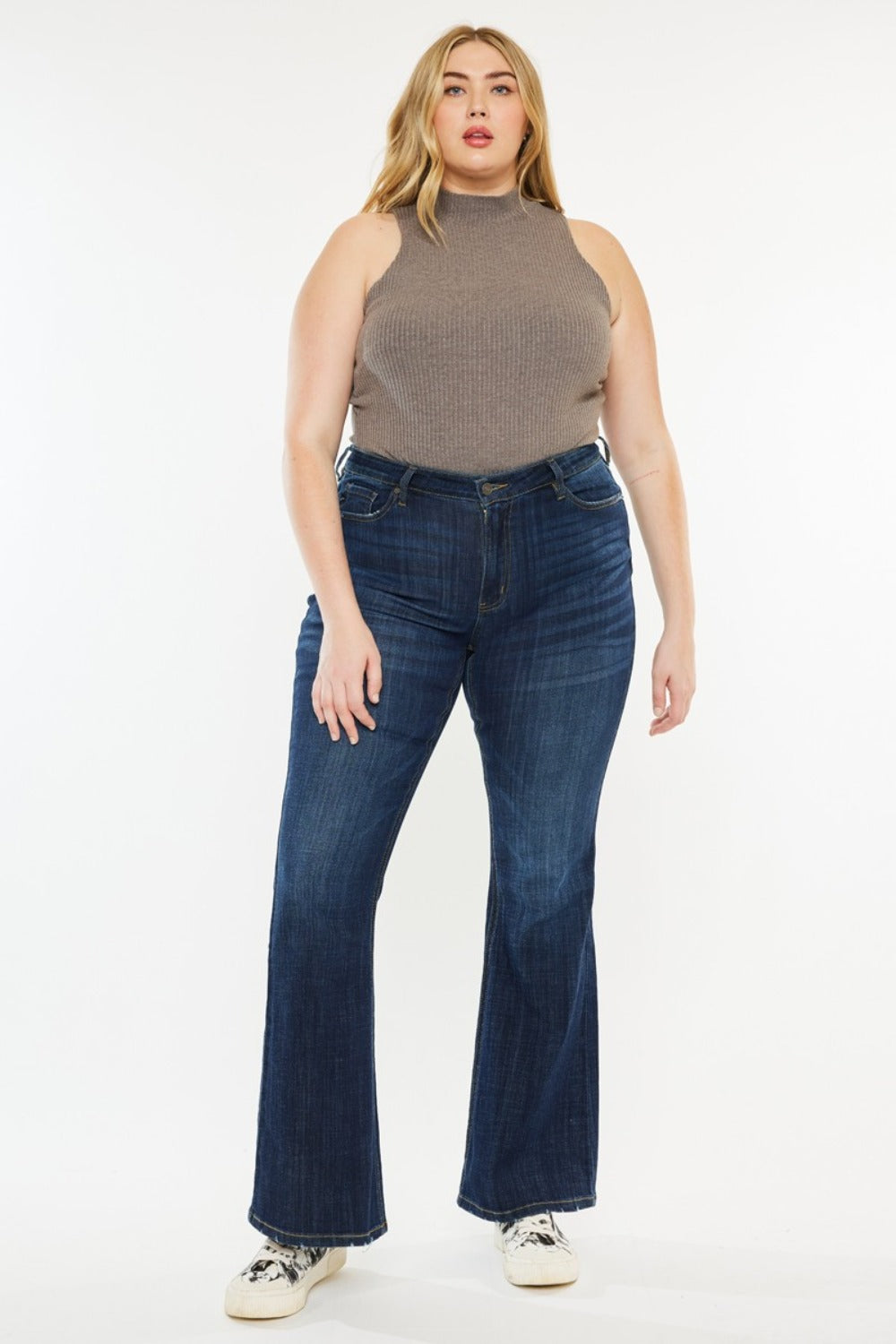 Kancan Mid Rise Flare Jeans SZ 1-22W