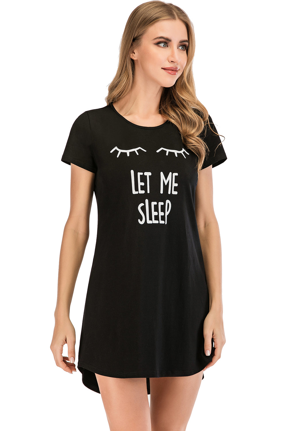 Graphic Short Sleeve Lounge Dress