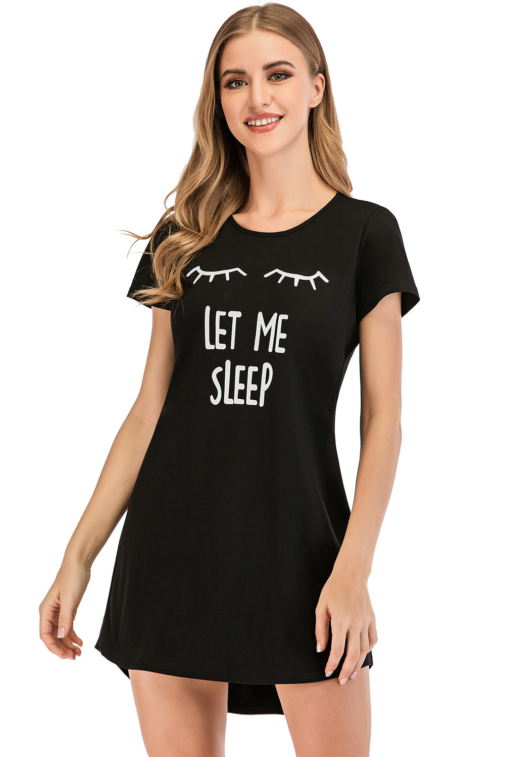 Graphic Short Sleeve Lounge Dress