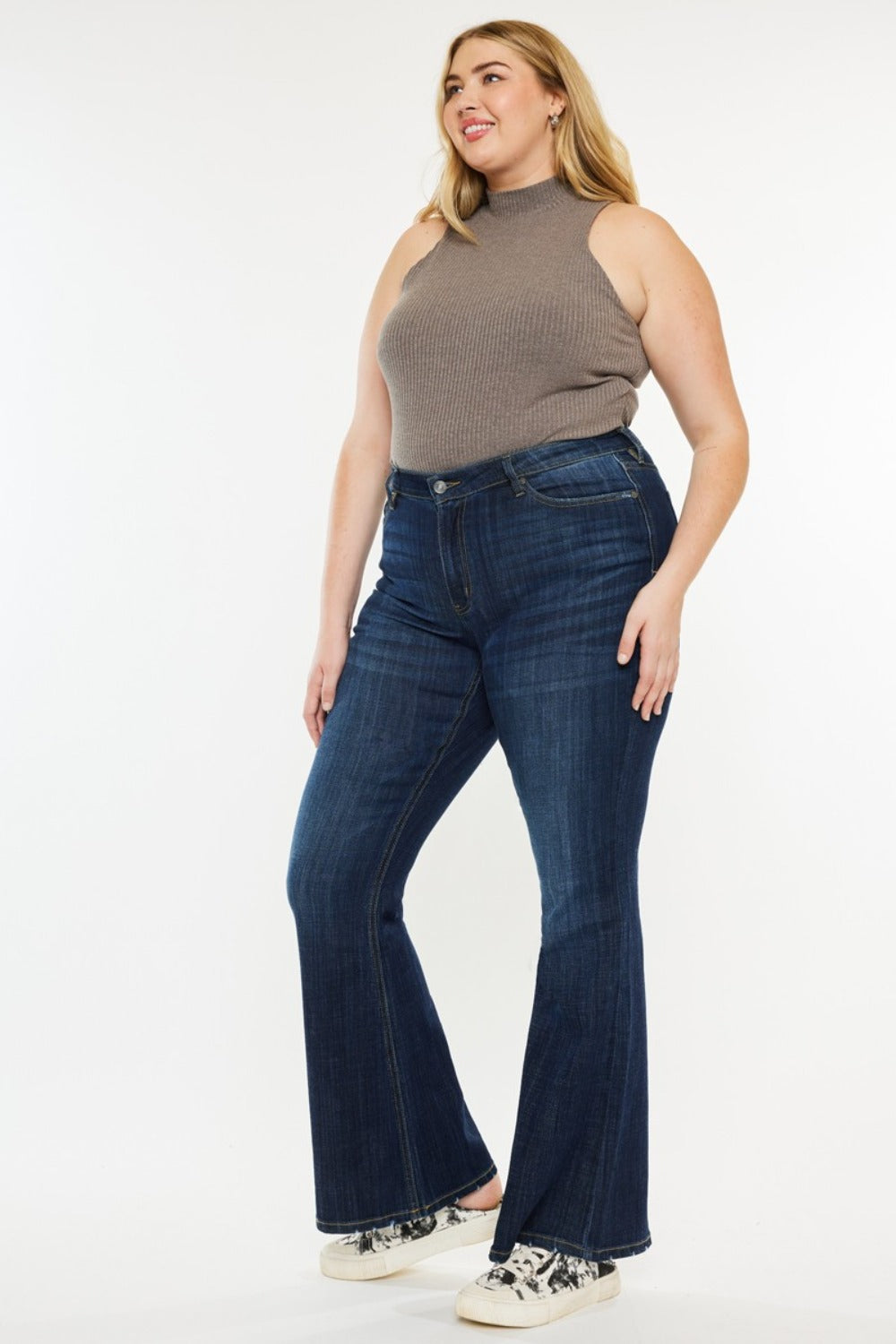Kancan Mid Rise Flare Jeans SZ 1-22W