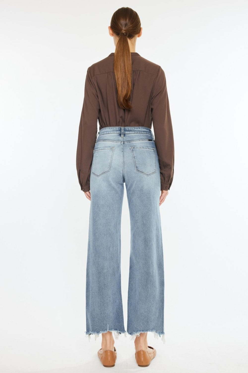 Kancan High Rise Slim Wide Leg Jeans SZ 0-15