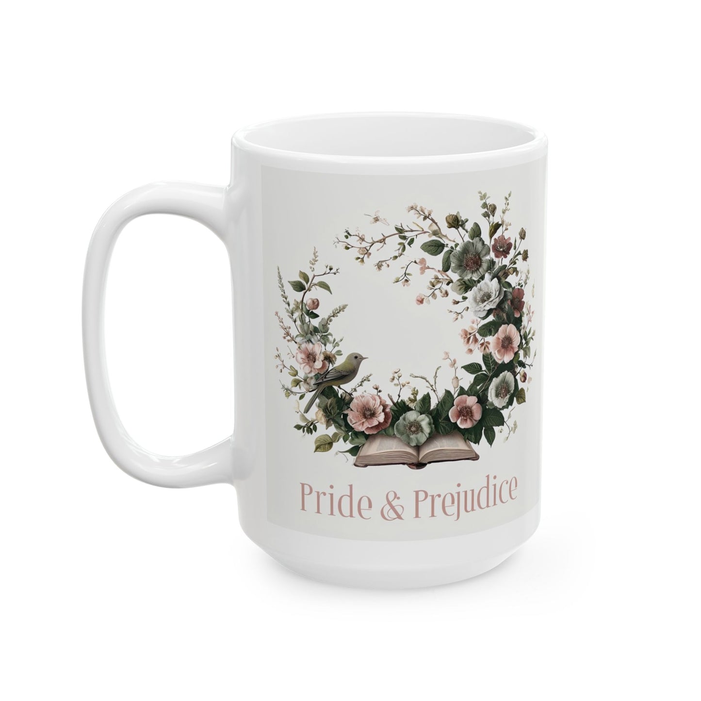 Pride & Prejudice  Ceramic Mug, 15oz