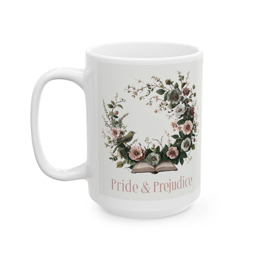 Pride & Prejudice  Ceramic Mug, 15oz