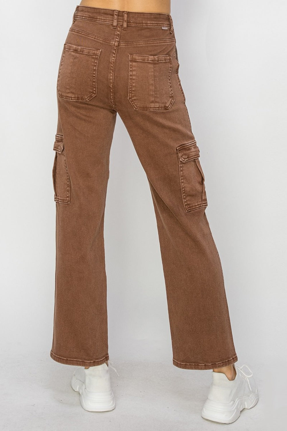 Risen High Rise Cargo Jeans SZ S-3XL