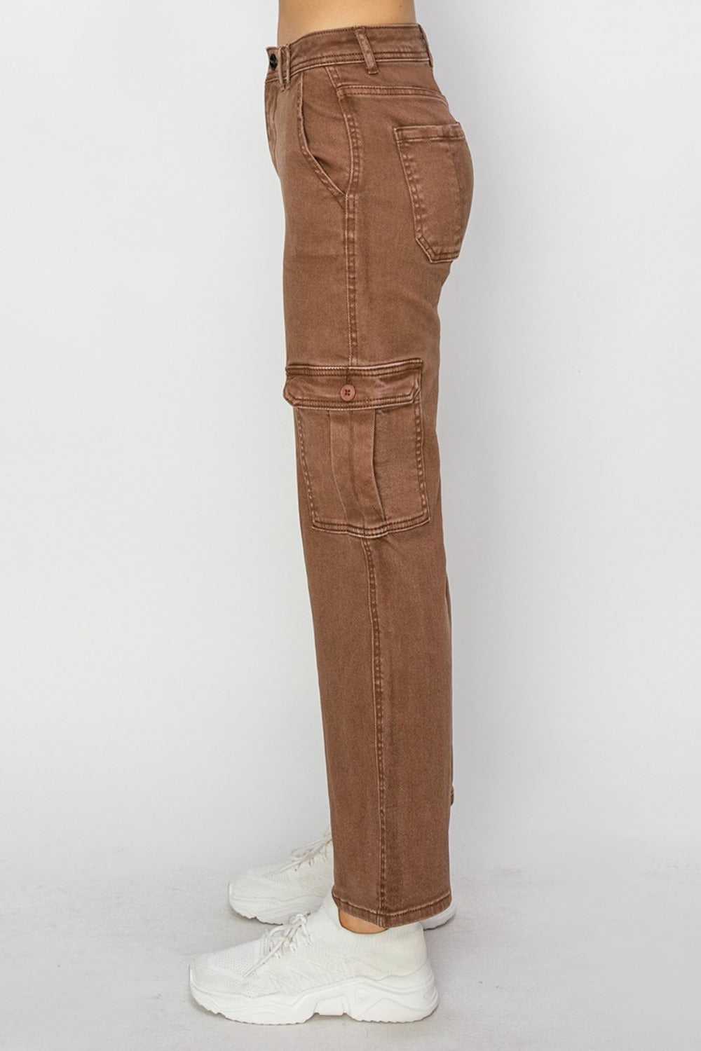 Risen High Rise Cargo Jeans SZ S-3XL