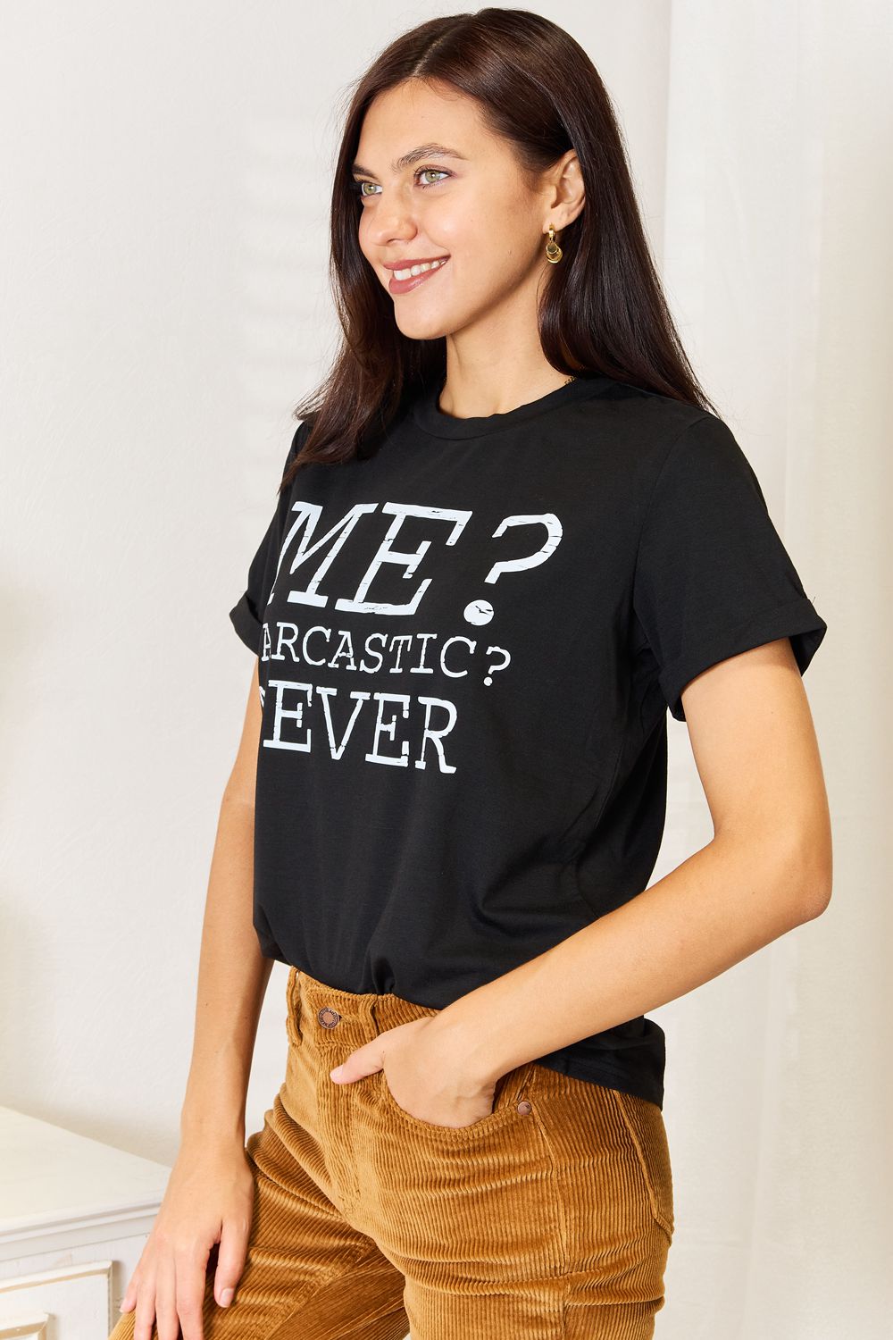 Simply Love Letter Graphic T-Shirt