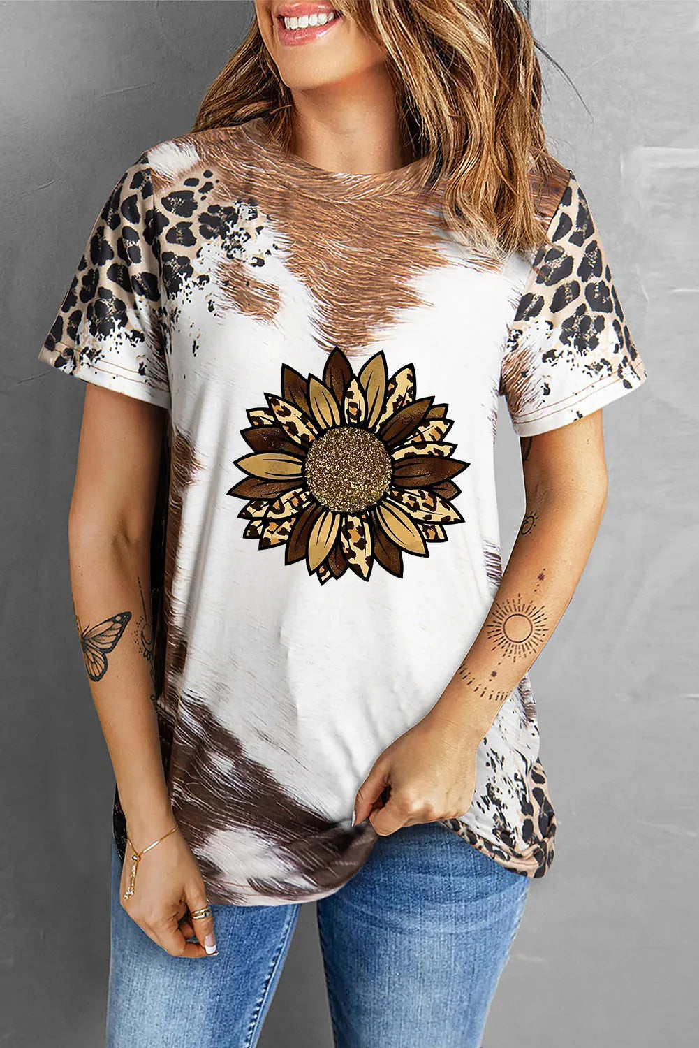 Sunflower Graphic Short Sleeve T-Shirt