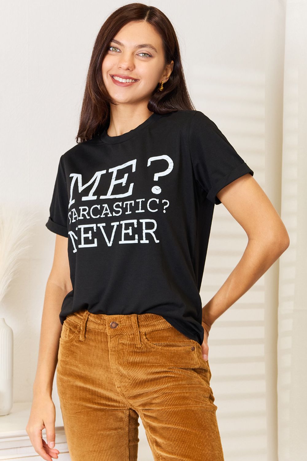 Simply Love Letter Graphic T-Shirt
